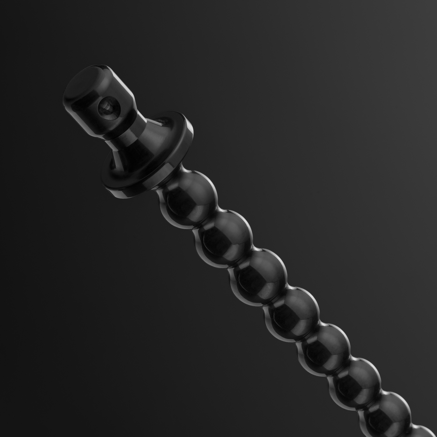 Bubbles 5-8 mm urethral sounding rod, variant PVD Black on purple background