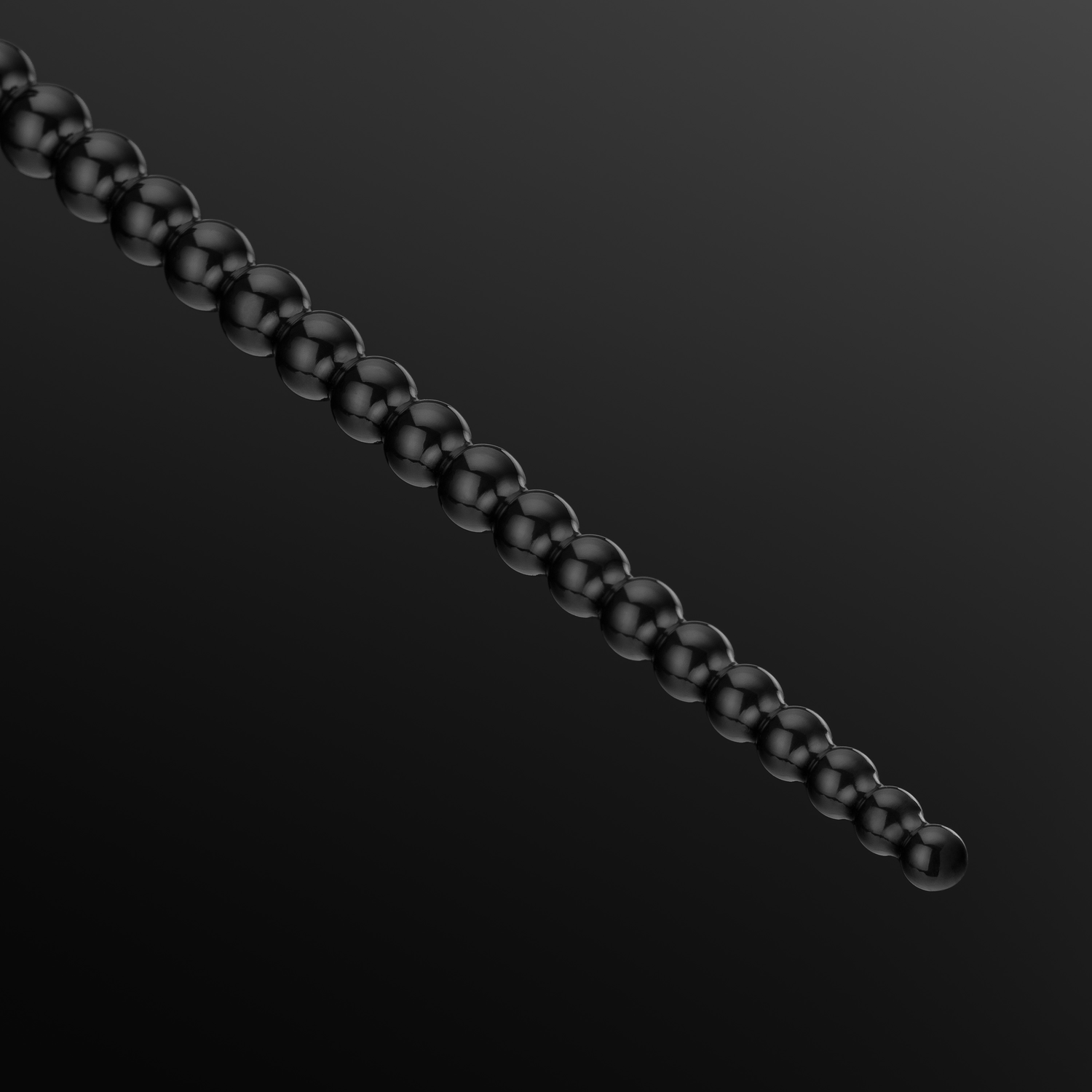 Bubbles 5-8 mm urethral sounding rod, variant PVD Black on purple background