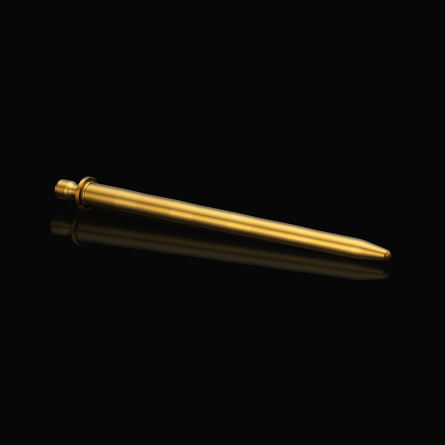 Gentle Stretcher 8-10 mm urethral sounding rod, variant PVD Gold on purple background