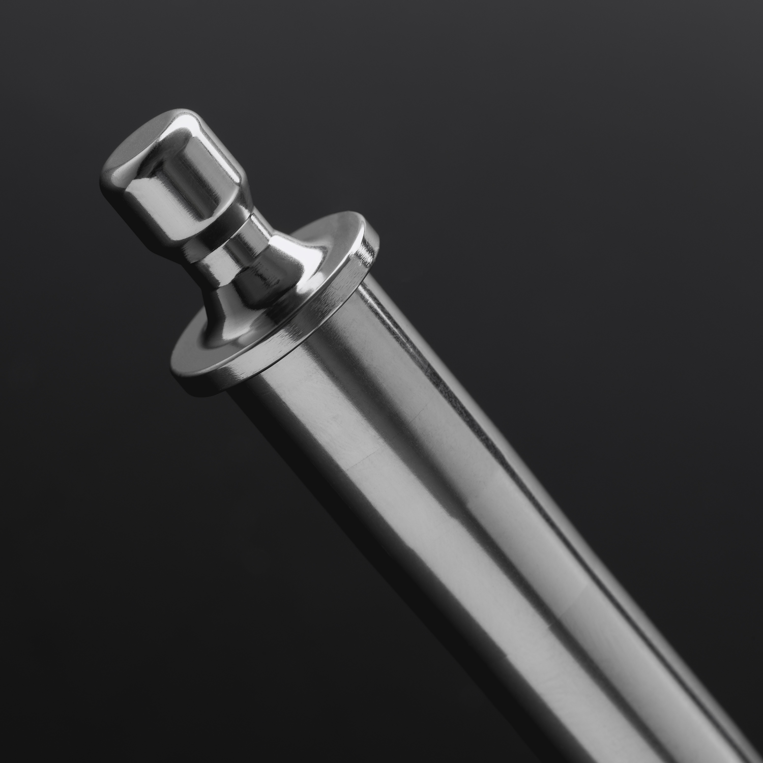 Gentle Stretcher 12-14 mm urethral sounding rod, variant Stainless steel on purple background