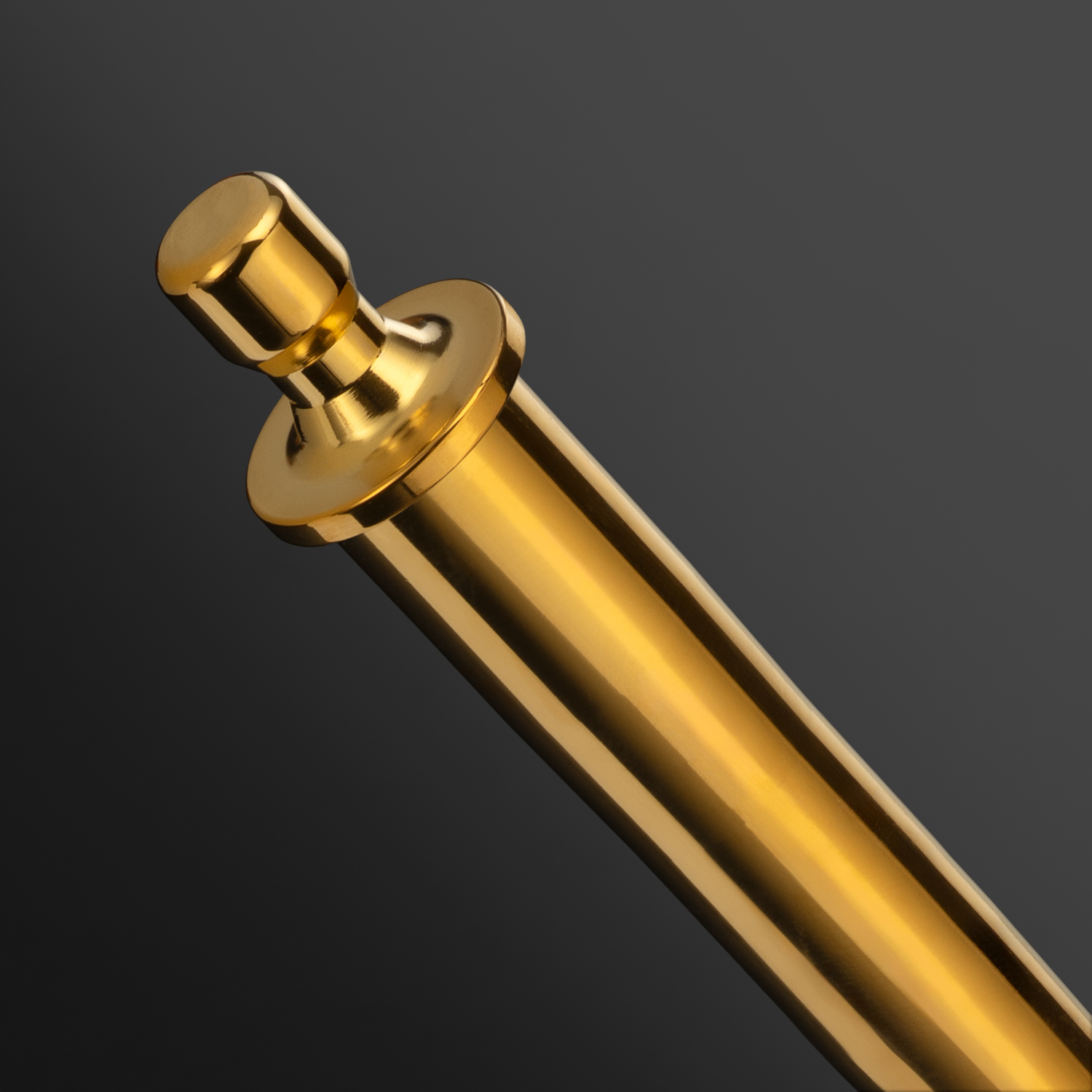 Gentle Stretcher 12-14 mm urethral sounding rod, variant PVD Gold on purple background