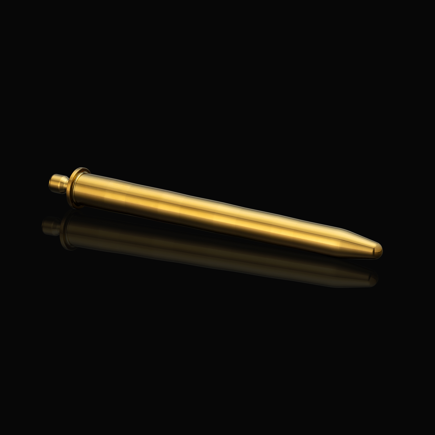 Gentle Stretcher 12-14 mm urethral sounding rod, variant PVD Gold on purple background