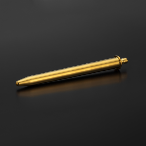 Gentle Stretcher 12-14 mm - urethral sounding rod with tapered sections and linear tip, variant PVD Gold